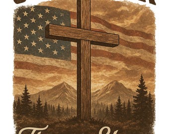 Christian Mens Shirt PNG Stronger than the Storm Patriotic Sublimation Designs for Men Christian PNG Designs Trendy Png American Flag Tshirt