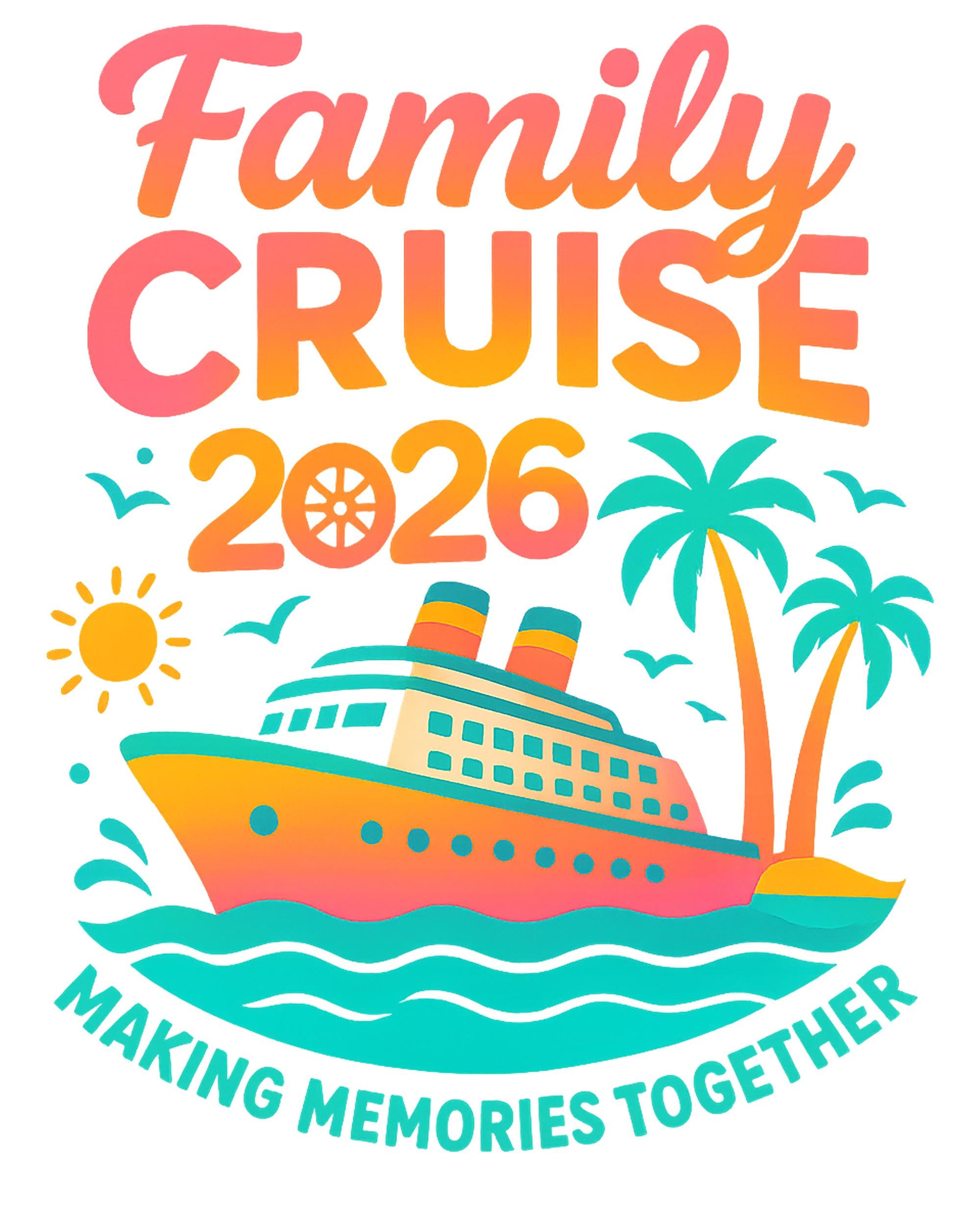 Family Cruise 2026 Png, Making Memories Together Png, Cruise Trip Png ...