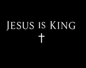 Jesus is King Png, Minimalist Christian Png, Religious Mom Png, Jesus Png, Christianity Gift