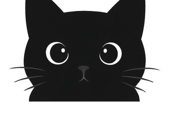 Cat Png, Cute Cat Png, Black Cat Png, Cat Peeking Png, Funny Png,Gift for Cats Lover,Cat Mom Png
