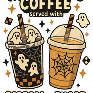 Freshly Boo’d Coffee PNG, Coffee PNG, Halloween PNG, Digital Design, Shirt Design, Trendy Halloween,, Halloween Coffee