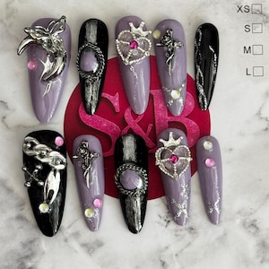 Mystic Queen Press-On Nails – Gothic Luxe Edition