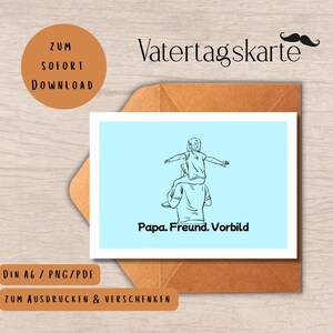 Father's Day Card PDF/PNG A6 | Digital Father's Day Card | Gift for Dad | Dad, Friend, Role Model | Father's Day Card to Print