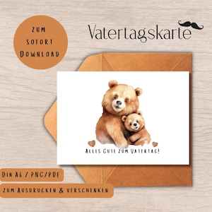 Father's Day Card A6 | Happy Father's Day | Gift for Dad | Digital Father's Day Card | Card to Print | Father's Day Gift