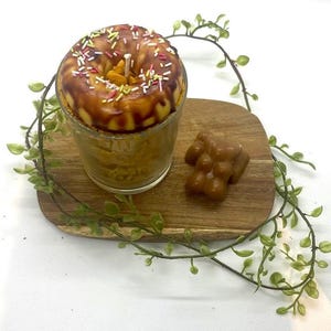 Chocolate Donut Candle - Handmade Candle - Original Gift