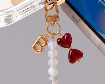 Handmade Beaded Phone Charm, Universal Lanyard Accessory, Beaded Keychain Bag Charms