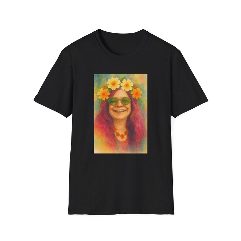 Flower Power Unisex T-Shirt, Retro Graphic Tee, Boho Style Shirt, Perfect for Festivals, Gift for Music Lovers, Vintage Vibe Tee image 2