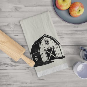 Rustic Farmhouse Tea Towel, Kitchen Decor, Country Living Gift, Barnhouse Towel, Home Chef Accessory, Gift for Her