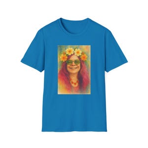 Flower Power Unisex T-Shirt, Retro Graphic Tee, Boho Style Shirt, Perfect for Festivals, Gift for Music Lovers, Vintage Vibe Tee image 8