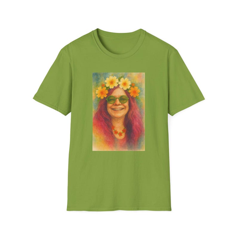 Flower Power Unisex T-Shirt, Retro Graphic Tee, Boho Style Shirt, Perfect for Festivals, Gift for Music Lovers, Vintage Vibe Tee image 4