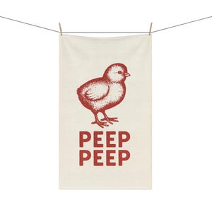 Charming Chicken Design Tea Towels, Farmhouse Kitchen Decor, Easter Gifts, Rustic Home Accents, Cute Bird Illustration