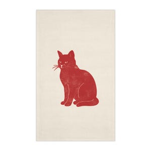 Cat Lover Tea Towels, Kitchen Decor for Cat Owners, Vintage Cat Print, Gift for Cat Lovers, Cute Home Accessories