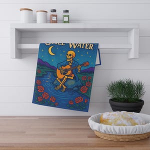 Ripple in Still Water Tea Towels, Deadicated Grateful, Psychedelic Dead-Inspired, Grateful Dead, Dead Head, Hippie Vibe, boho style