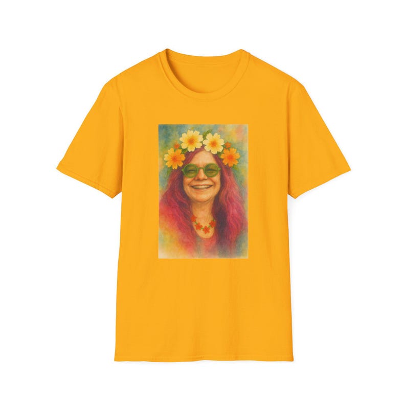 Flower Power Unisex T-Shirt, Retro Graphic Tee, Boho Style Shirt, Perfect for Festivals, Gift for Music Lovers, Vintage Vibe Tee image 3