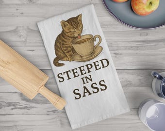 Hello Winer Set Di 2 Strofinacci Da Cucina A Forma Di Gatto - 40,6x61 Cm, Microfibra, Regalo Per Amanti Dei Gatti