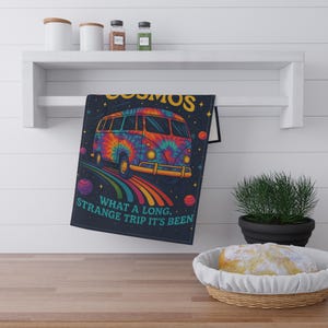 Truckin Long Strange Trip Tea Towels, Deadicated Grateful, Psychedelic Dead-Inspired, Grateful Dead, Dead Head, Hippie Vibe, boho style