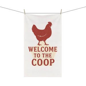 Farmhouse Style Chicken Tea Towels, Welcome to the Coop Kitchen Decor, Rustic Farmhouse Gift, Chicken Dish Towels, Country Living Home [...]
