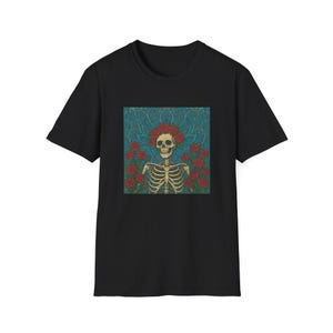 Unisex T-shirt Sugar Skull - Day of the Dead-stijl, casual T-shirt, Halloween-mode, grafisch schedelshirt, festivalkleding