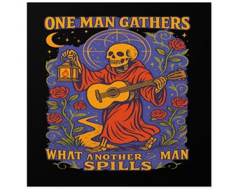 St. Stephen Stickers, One man gathers, Deadicated Grateful, Psychedelic Dead Design, Grateful Dead, Dead Head Gift, Hippie Vibe, boho style