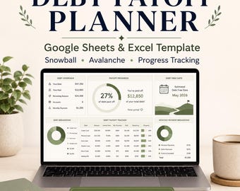 Spreadsheet voor het plannen van schuldenaflossing: sneeuwbal- en lawinemethode
