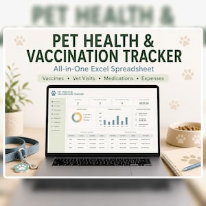 Pet Vaccination Tracker: Dog & Cat Shot Records, Booster Reminders