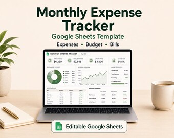 Maandelijks uitgavenoverzicht: Persoonlijke budgetplanner (Google Sheets-sjabloon)
