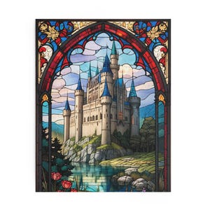 Stained glass Puzzle Princess Castle (120, 252, 500-Piece)