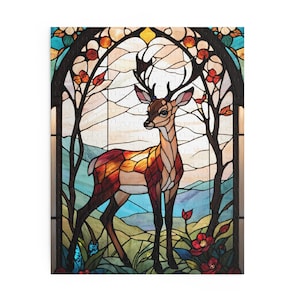 Stained glass Puzzle deer (120, 252, 500-Piece)