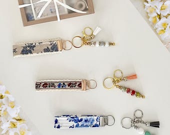 DIY Wristlet Keychain Kit • Customizable Sewing Craft Gift Set