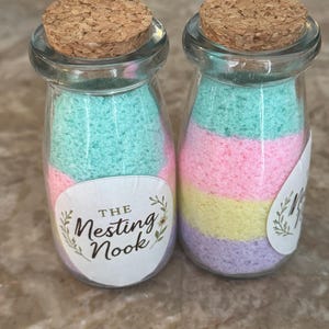 Einhorn Badesalz - Vanille | Entspannendes Selbstfürsorgegeschenk | 100% Handarbeit