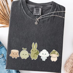 Whimsical Forest Spirit T-Shirt: Cottagecore Nature Tee