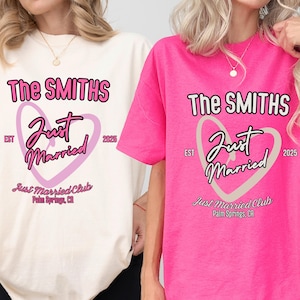 Custom Mr & Mrs Comfort Colors Honeymoon Shirts: Newlywed Matching Tees