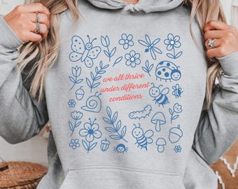 Camiseta para docentes de educación especial: Camiseta gráfica con conciencia sobre la neurodiversidad y la salud mental