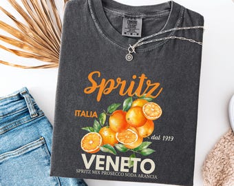 Retro Spritz Italia T-Shirt: Veneto Summer Aperol Cocktail Top