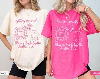 Getting Meowied Bachelorette Shirt: Funny Cat Lover Bridal Party Tee