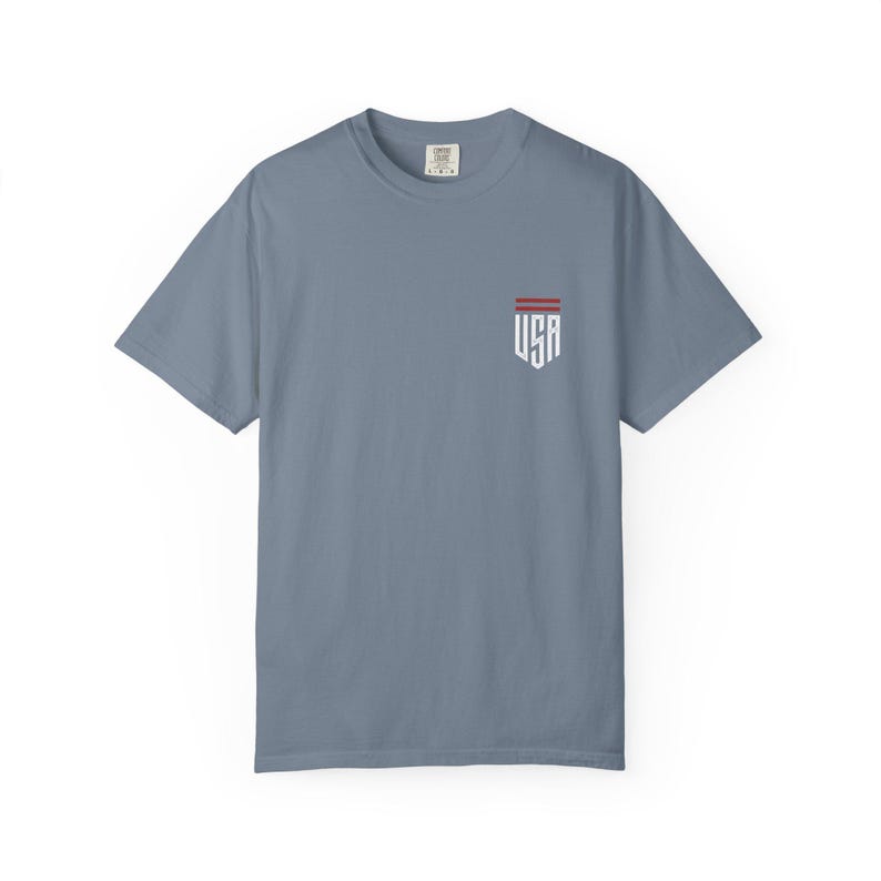 USMNT Football Club Shirt, Comfort Colors Soccer Tee, USA Soccer Fan Shirt, USMNT Graphic Tee, World Football Shirt image 1