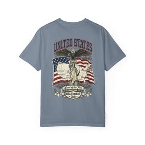 USMNT Football Club Shirt, Comfort Colors Soccer Tee, USA Soccer Fan Shirt, USMNT Graphic Tee, World Football Shirt image 2
