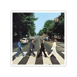 Abtei Road Vinyl Aufkleber | Vintage Beatles Album Art für Laptops, Wasserflaschen & Musik-Liebhaber-Geschenke