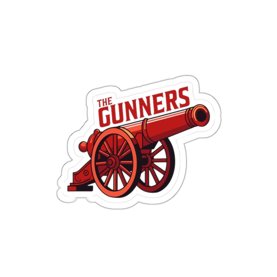 Arsenal- Inspired Cannon Sticker | Die-cut Vinyl Decal for Laptops ...