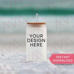 Frosted Cup Tumbler Mockup, Blank Frosted Glass Coffee Cup Mock Up, Real Product Mock, POD Tumbler Mockup Sublimation Frosted Glass Cup Mock