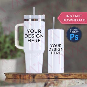 40 oz Tumbler Mockup, Blank 20 oz Tumbler Mock Up, Real Product Mock, POD Tumbler Mockup, Print on Demand Sublimation 40 ounce Tumbler Mock