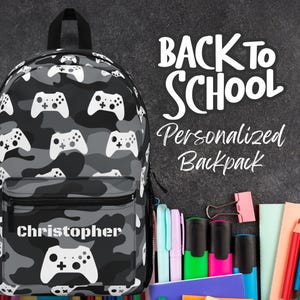 Zaino da giocatore personalizzato con design mimetico / Zaino mimetico personalizzato