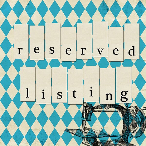 Reserved Listing for DrawingBored
