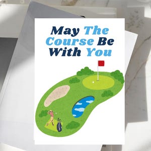 My The Course Be With You Birthday Card