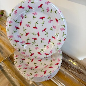 Anthropologie “Paint + Petals” Floral Plate Set — Discontinued Collection image 8