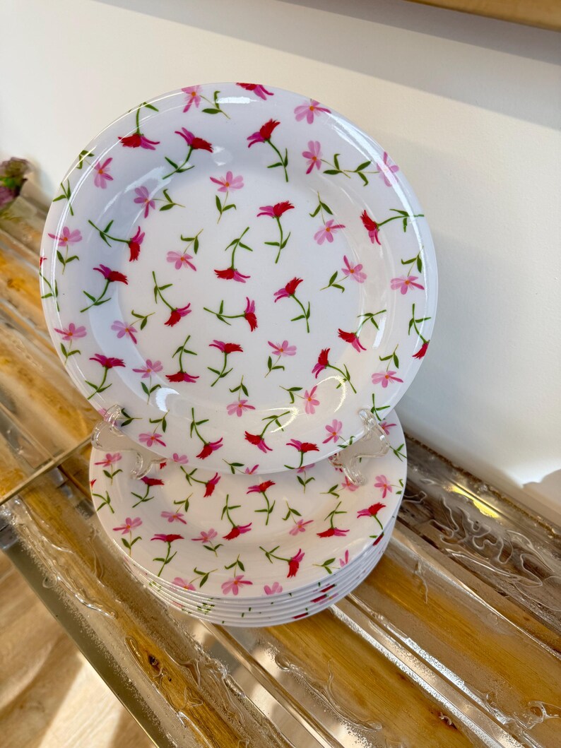 Anthropologie “Paint + Petals” Floral Plate Set — Discontinued Collection image 8