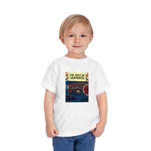Tintin Inspired Toddler Tee, Retro Adventure Graphic