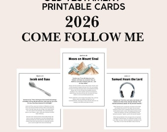 Tarjetas del Árbol de Jesé del Antiguo Testamento / Ven, sígueme (para imprimir)