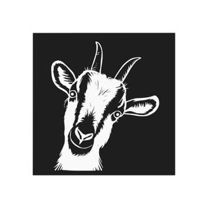 Goat Lover Square Magnet, Farmhouse Decor, Cute Animal Gift, Refrigerator Magnet, Goat-Themed Kitchen Decor