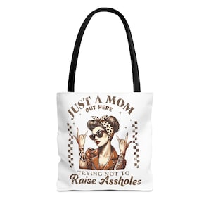Just a Mom Tote Bag - Fun & Sassy Mom Life, Perfect Gift for Mother&#39;s Day, Baby Showers, Daily Use, Trendy Mom Accessory
